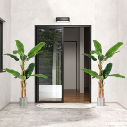 Costway Banana Tree Artificial Plant In Pot 5.4ft - Size: 172 x 22 x 20cm - Green - Wilko - thumbnail 3