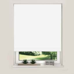 New Edge Blinds Blackout Roller Blinds White 160cm - Size: W 160cm x D 165cm - Wilko - thumbnail 1