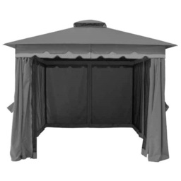 Glendale Monaco 3 x 3m Two Tone Grey Garden Gazebo - Wilko - thumbnail 3