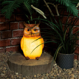 St Helens Female Light Up Owl Ornament - Size: 2.73x2.08x2.12cm - Brown - Wilko - thumbnail 3
