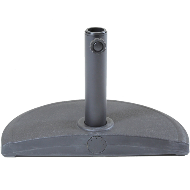Charles Bentley Concrete Umb Base Half Canopy Para sol - Size: 49 x 31cm - Grey - Wilko - image 1