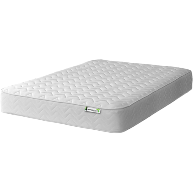 Starlight Beds European Double White Zig Zag Hybrid Memory Foam and Open Coil Spring Mattress - Wilko - image 1