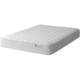 Starlight Beds European Double White Zig Zag Hybrid Memory Foam and Open Coil Spring Mattress - Wilko