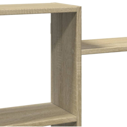 vidaXL 7 Shelf Sonoma Oak Floating Wall Shelf - Size: 65 x 18 x 159cm - Brown - Wilko - thumbnail 7