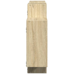vidaXL 7 Shelf Sonoma Oak Floating Wall Shelf - Size: 65 x 18 x 159cm - Brown - Wilko - thumbnail 6