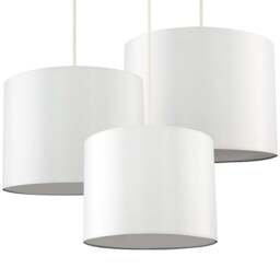 ValueLights Torbery Cream Nesting Ceiling Light Shade 3 Pack - Size: 22 x 30 x 30cm - Wilko - thumbnail 1
