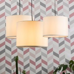 ValueLights Torbery Cream Nesting Ceiling Light Shade 3 Pack - Size: 22 x 30 x 30cm - Wilko - thumbnail 3