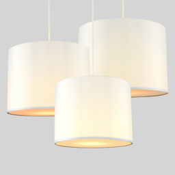 ValueLights Torbery Cream Nesting Ceiling Light Shade 3 Pack - Size: 22 x 30 x 30cm - Wilko - thumbnail 5
