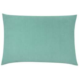 furn. Contra Mist Blue Velvet Cushion - Size: 60 x 40cm - Wilko - thumbnail 1