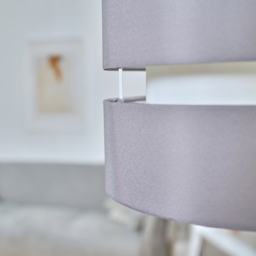 ValueLights Sophia 2-Tier Grey and White Large Ceiling Light Shade - Size: 35 x 24 x 35cm - Wilko - thumbnail 6