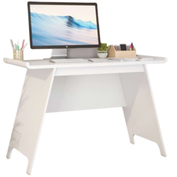 Teknik Office Baylor Trestle Sonoma Soft White Finish Desk - Size: 120 x 55 x 77cm - Wilko - thumbnail 3