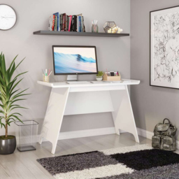Teknik Office Baylor Trestle Sonoma Soft White Finish Desk - Size: 120 x 55 x 77cm - Wilko - thumbnail 4