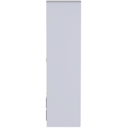 Crowndale Cube 2 Door 2 Drawer Matt Indigo and White Wardrobe Ready Assembled - Size: 2 Door, 2 Drawer - Blue - Wilko - thumbnail 5
