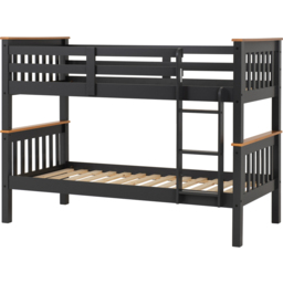 Seconique Neptune Double Sleeper Grey and Oak Effect Bunk Bed - Size: Single - Wilko - thumbnail 3