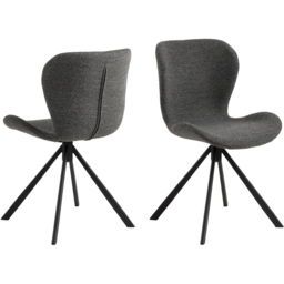 Florence Batilda Set of 2 Grey Swivel Dining Chair - Furniture To Go - Wilko - thumbnail 5