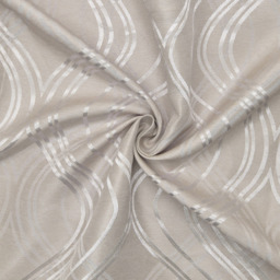 Intimates Clarissa Beige Ringtop Curtains 117 x 183cm - Size: W 117 x D 183cm - Cream - Wilko - thumbnail 4