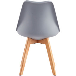 Eva Set of 6 Grey Padded Dining Chairs - MCC - Wilko - thumbnail 6