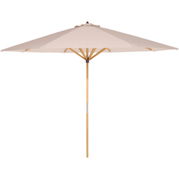 Rowlinson Ashdown Wooden Parasol 2.7m - Size: 3m - Brown - Wilko