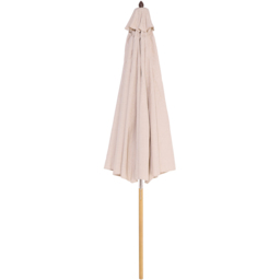 Rowlinson Ashdown Wooden Parasol 2.7m - Size: 3m - Brown - Wilko - thumbnail 4