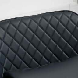 Portland Blue PU Leather Swivel Office Chair - Size: 57 x 70 x 86cm - Wilko - thumbnail 7