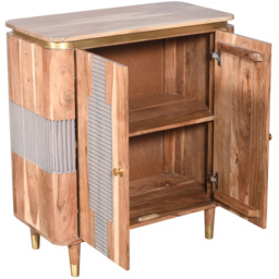 Brooklyn Wilton 2 Door Acacia Wood Sideboard - Brown - Wilko - thumbnail 5