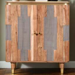 Brooklyn Wilton 2 Door Acacia Wood Sideboard - Brown - Wilko - thumbnail 1