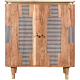 Brooklyn Wilton 2 Door Acacia Wood Sideboard - Brown - Wilko - thumbnail 4