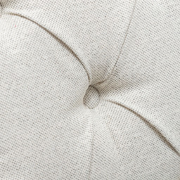 Living and Home Classic Button Back Linen Armchair - Size: Single - Cream - Wilko - thumbnail 6