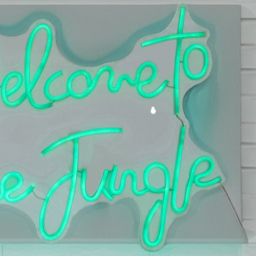 Welcome to the Jungle Neon Sign - White - Size: 60 x 48 x 2 cm - Wilko - thumbnail 7