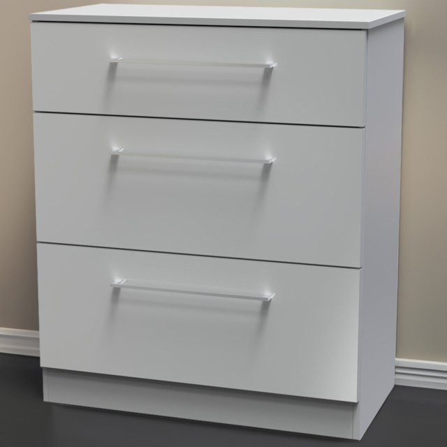 Crowndale Worcester 3 Drawer Uniform Grey and Dusk Grey Deep Chest Ready Assembled - Wilko - image 1