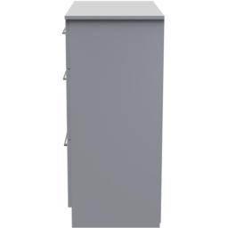 Crowndale Worcester 3 Drawer Uniform Grey and Dusk Grey Deep Chest Ready Assembled - Wilko - thumbnail 5