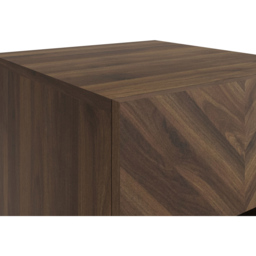 GFW Catania Single Drawer Single Shelf Royal Walnut Lamp Table - Size: 39 x 38 x 41cm - Brown - Wilko - thumbnail 7