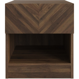 GFW Catania Single Drawer Single Shelf Royal Walnut Lamp Table - Size: 39 x 38 x 41cm - Brown - Wilko - thumbnail 5