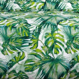 Velosso EasyCare King Size Green Tropical Leaf Duvet Set - Serene - Wilko - thumbnail 4