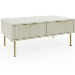 GFW Nervata Cream Coffee Table - Size: 36 x 48 x 88cm - Wilko - thumbnail 3