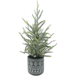 Pattern Potted Tree - Red or Grey - Santa's Chalet - Wilko - thumbnail 3