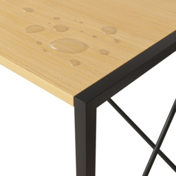 Miami Folding Computer Desk Natural - Size: 75 x 80 x 40cm - Cream - MCC - Wilko - thumbnail 5