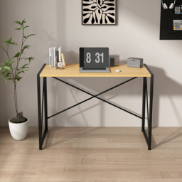 Miami Folding Computer Desk Natural - Size: 75 x 80 x 40cm - Cream - MCC - Wilko - thumbnail 7