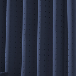 Alan Symonds Madison Navy Taped Top Curtains 168 x 229cm - Size: W 168 x D 229cm - Blue - Wilko - thumbnail 4