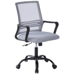 Light Grey Swivel Height Adjustable Mesh Back Office Chair - Size: 90 x 58 x 58cm - MCC - Wilko - thumbnail 3