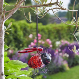 Garden Mile Hanging Lady Bug Solar LED Light - Size: 11 x 12 x 12cm - Red - Wilko - thumbnail 4