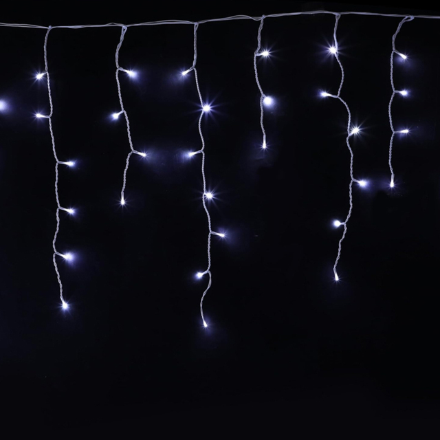 AMOS 720 White LED Icicle Snowing Effect Light - Size: 22 x 24 x 14cm - Wilko - image 1