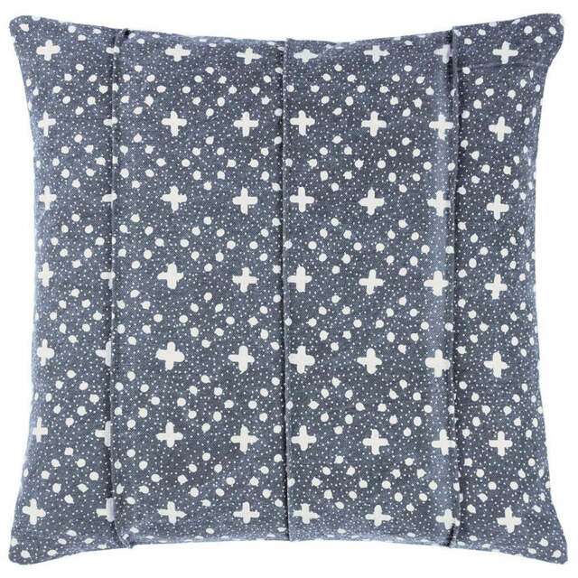 Yard Helm Ink Organic Woven Cushion - Size: 50 x 50 cm - Multi - Yard Living - Wilko - image 1