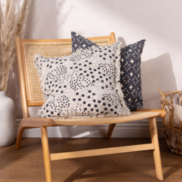 Yard Helm Ink Organic Woven Cushion - Size: 50 x 50 cm - Multi - Yard Living - Wilko - thumbnail 7