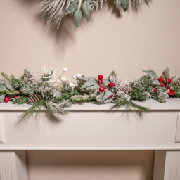 The Christmas Centre 100 Warm White LED Pre-Lit Jack Frost Garland with Berries and Pinecones 180cm - Size: 183 x 25 x 25cm - Wilko - thumbnail 6
