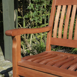 Willington Hardwood Bench - Size: 87 x 124 x 72cm - Brown - Rowlinson - Wilko - thumbnail 6