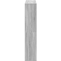 vidaXL 12 Shelf Grey Sonoma Bookcase - Size: 141.5 x 29 x 132cm - Wilko - thumbnail 7