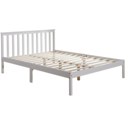 Home Source Florida Small Double White Low End Bed Frame - Wilko - thumbnail 3
