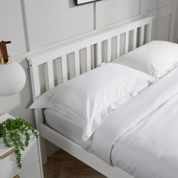 Home Source Florida Small Double White Low End Bed Frame - Wilko - thumbnail 4
