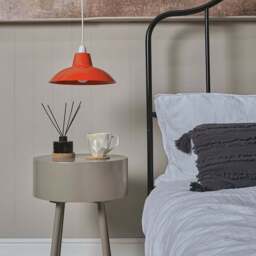 ValueLights Civic Metro Style Red Metal Retro Pendant Light Shade - Size: 12 x 28.8 x 28.8cm - Wilko - thumbnail 3